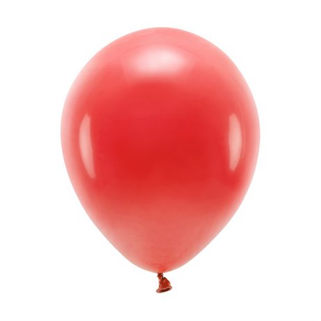 100 stk. Økologiske mørkerød balloner str. 10"