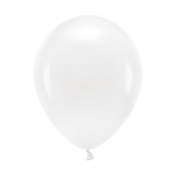 100 stk. Økologiske hvide balloner 10