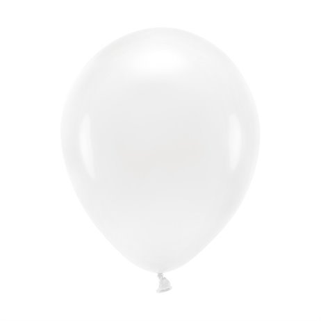 100 stk. Økologiske hvid balloner str. 10"