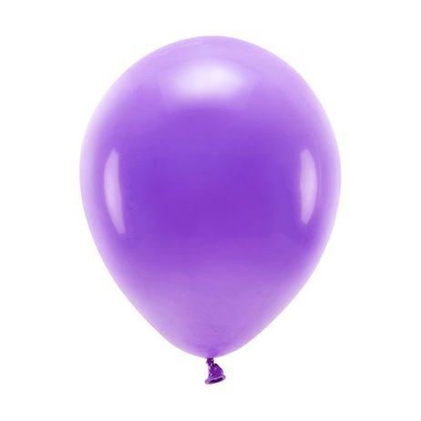 100 stk. Økologiske lilla balloner str. 10"
