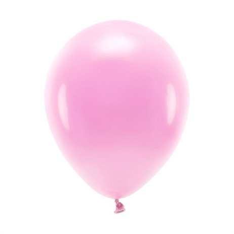 100 stk. Økologiske pink balloner str. 10"