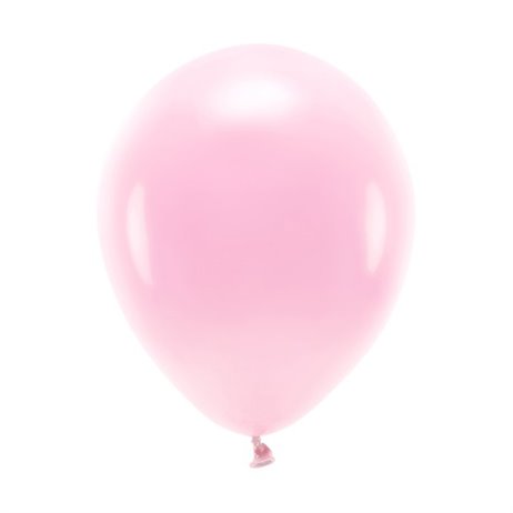 100 stk. Økologiske lyserød balloner str. 10"