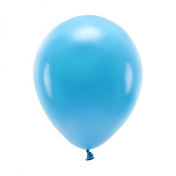 100 stk. Økologiske balloner turkis 10