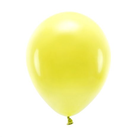 100 stk. Økologiske gul balloner str. 10"