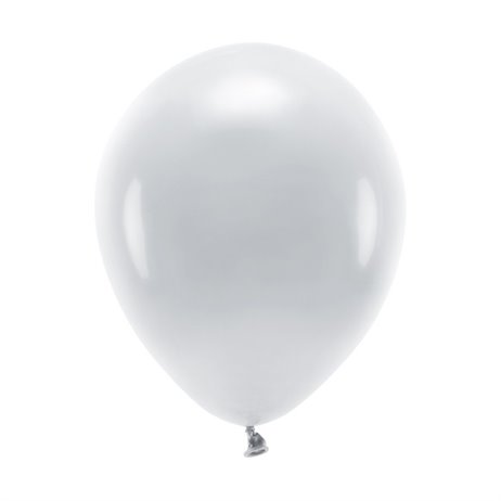 100 stk. Økologiske grå balloner str. 10"