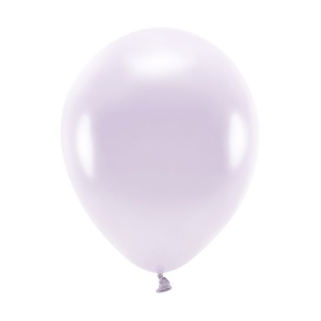 10 stk. Økologiske Metallic lys lavendel balloner str. 10" 10 stk. Økologiske Metallic lys lavendel balloner str. 10"