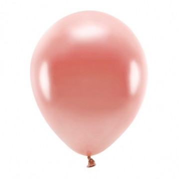 10 stk. Økologiske balloner metallic rosaguld 12
