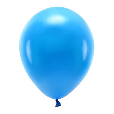 10 stk. Økologiske blå balloner str. 12"