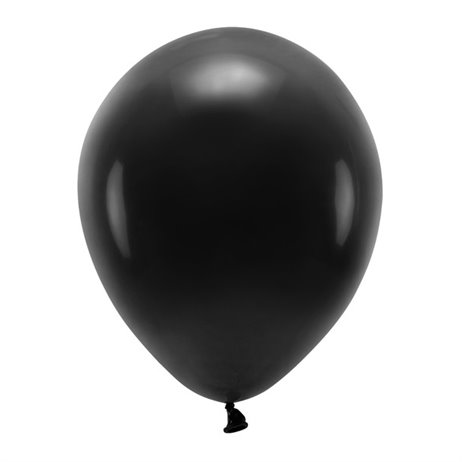 10 stk. Økologiske sort balloner str. 12"