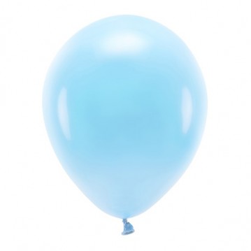 10 stk. Økologiske balloner himmelblå 12