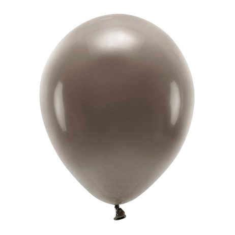 10 stk. Økologiske brun balloner str. 12"