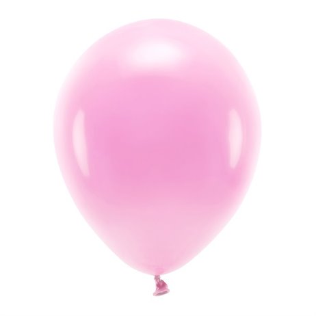 10 stk. Økologiske pink balloner str. 12"