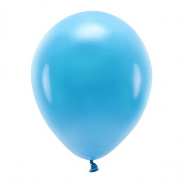 10 stk. Økologiske balloner turkis 12