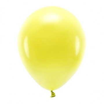 10 stk. Økologiske balloner gul 12