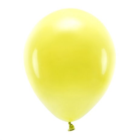 10 stk. Økologiske gul balloner str. 12"