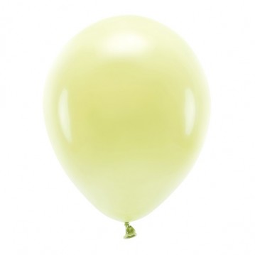 10 stk. Økologiske balloner lysegul 12