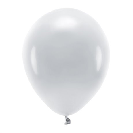 10 stk. Økologiske grå balloner str. 12"