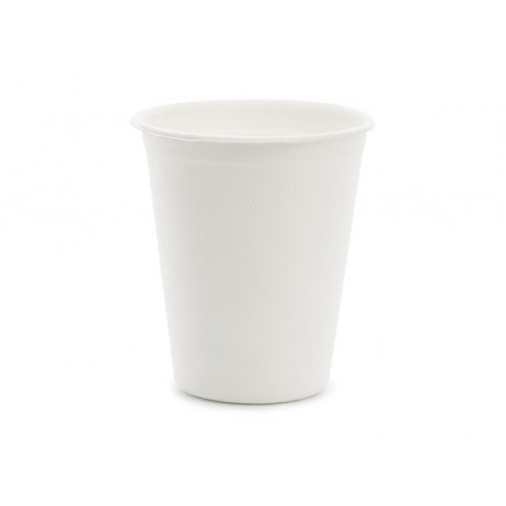 6 stk Bio Kaffebæger 250ml - Bagasse