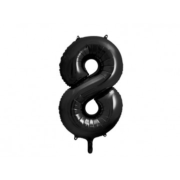Sort 8 tal ballon - ca 86 cm Sort 8 tal ballon - ca 86 cm