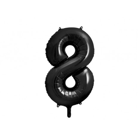 Sort 8 tal ballon - ca 86 cm Sort 8 tal ballon - ca 86 cm