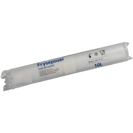 25 stk. Fryseposer 10 L - 28x53cm 25 stk. Fryseposer 10 L - 28x53cm