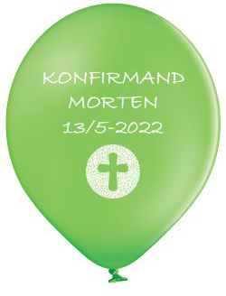 Konfirmation egen balloner