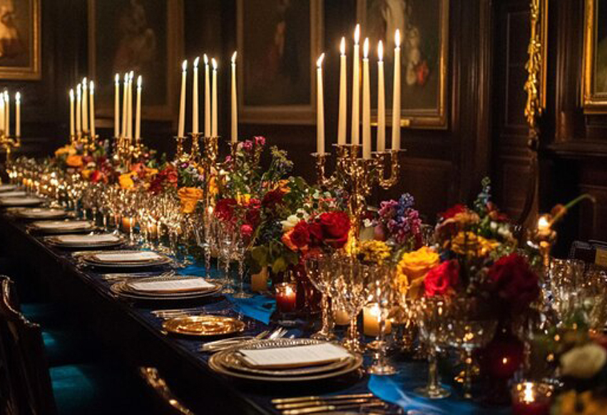 Luksuriöst festbord inspirerat av Takt og Tone av Emma Gad