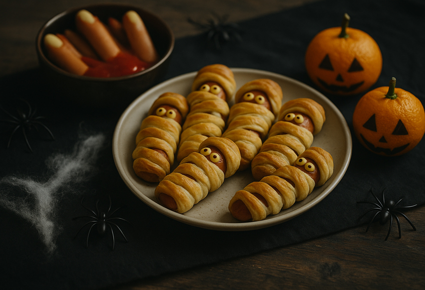 Enkel och billig halloweenmat