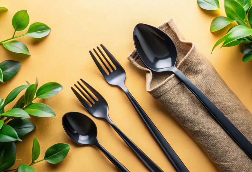 genbrugeligt plastik bestik